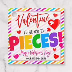 Valentine Puzzle Gift Tag