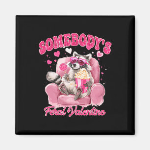 Valentine Racoon Heart Gles Lollipop Somebody's F Magnet