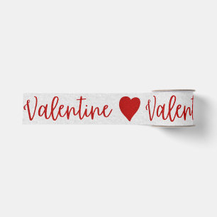 Valentine Red Glitter Grosgrain Ribbon