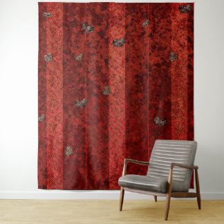 Valentine Red Heart Photo Background Tapestry