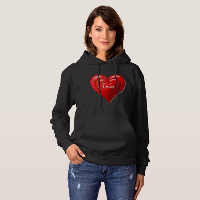 Valentine Red Heart Sweatshirt (Front Full)