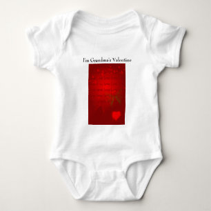 Valentine Red Hearts Baby Bodysuit