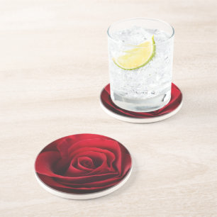 Valentine Red Rose Coaster