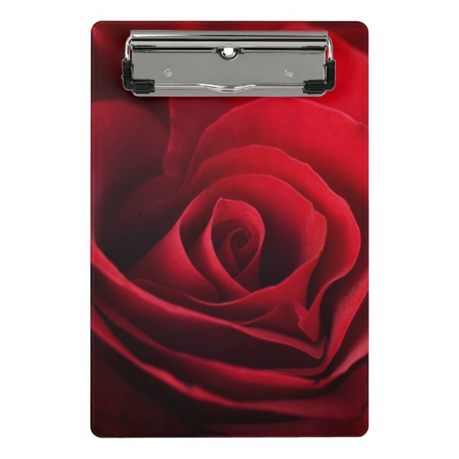 Valentine Red Rose Mini Clipboard (Front)