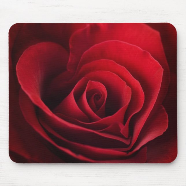 Valentine Red Rose Mouse Mat (Front)
