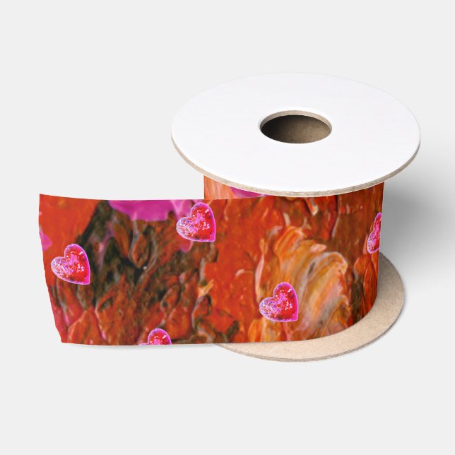 Valentine Reds  Satin Ribbon (Spool)