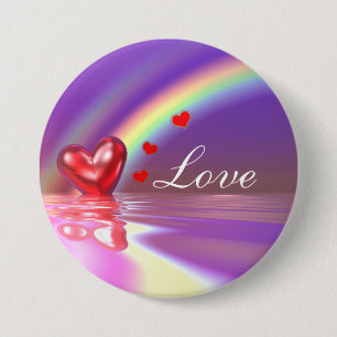 Valentine Reflections 7.5 Cm Round Badge
