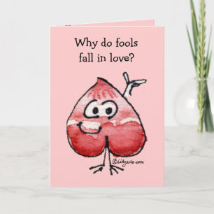 Valentine Riddle Foolish Love Card