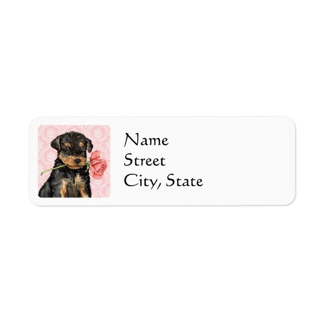 Valentine Rose Airedale (Front)