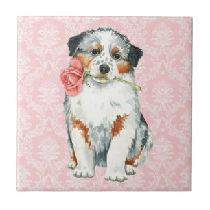 Valentine Rose Aussie Tile