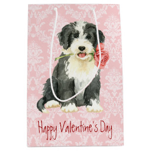 Valentine Rose Beardie Medium Gift Bag