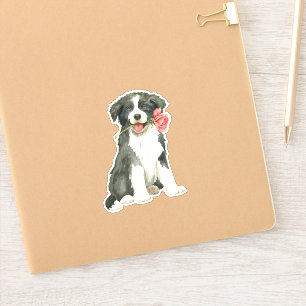 Valentine Rose Border Collie Vinyl