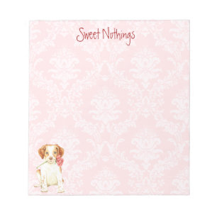 Valentine Rose Brittany Notepad