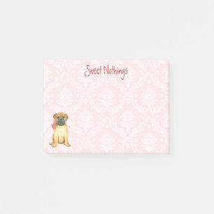 Valentine Rose Bullmastiff Post-it Notes