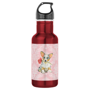Valentine Rose Cardigan Welsh Corgi 532 Ml Water Bottle