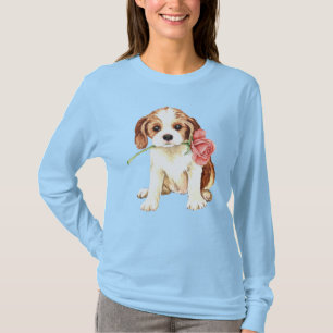 Valentine Rose Cavalier Long Sleeve T-Shirt