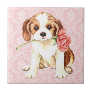Valentine Rose Cavalier Tile