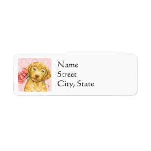 Valentine Rose Chesapeake Bay Retriever Label