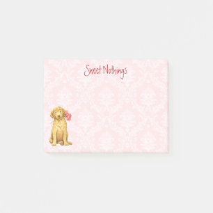 Valentine Rose Chesapeake Bay Retriever Post-it Notes