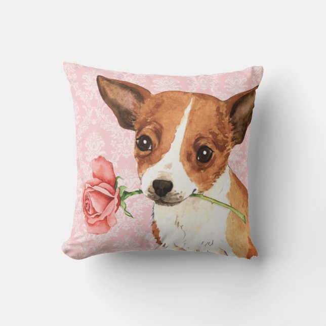 Valentine Rose Chihuahua Cushion (Front)