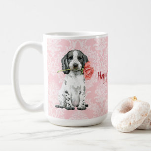 Valentine Rose English Cocker Spaniel Coffee Mug