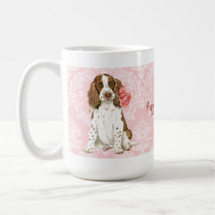 Valentine Rose English Springer Coffee Mug