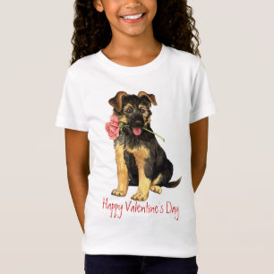 Valentine Rose GSD T-Shirt