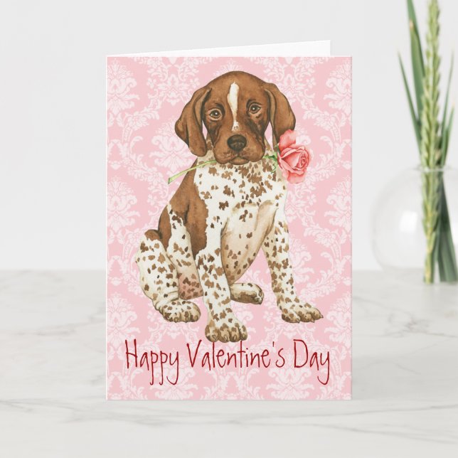 Valentine Rose GSP Holiday Card (Front)