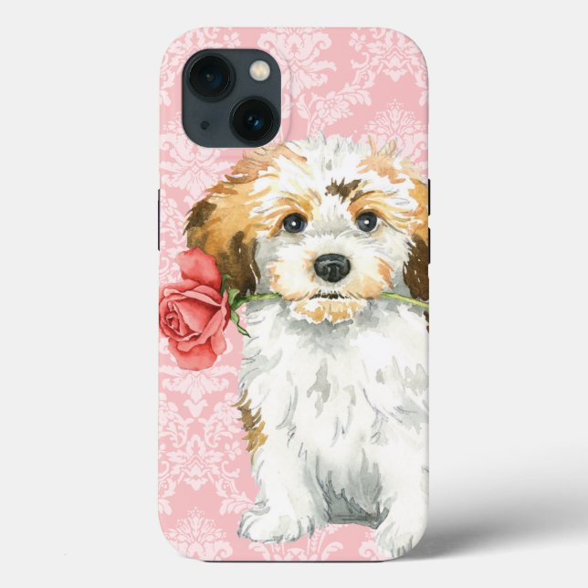 Valentine Rose Havanese Case-Mate iPhone Case (Back)