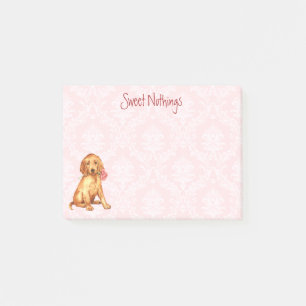 Valentine Rose Irish Setter Post-it Notes