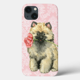 Valentine Rose Keeshond iPhone 13 Case