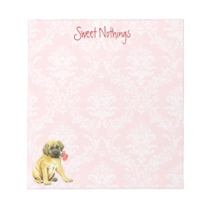 Valentine Rose Mastiff Notepad