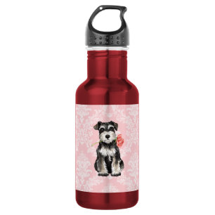 Valentine Rose Mini Schnauzer 532 Ml Water Bottle