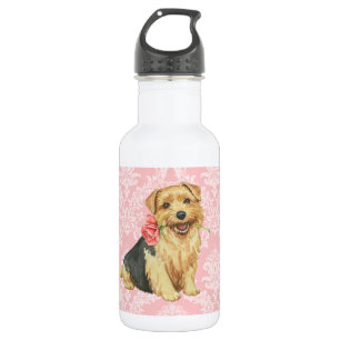 Valentine Rose Norfolk Terrier 532 Ml Water Bottle