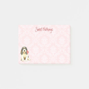 Valentine Rose Petit Basset Griffon Vendeen Post-it Notes
