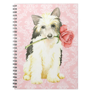 Valentine Rose Powderpuff Notebook