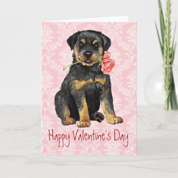 Rottweiler Valentine Cards | Zazzle UK