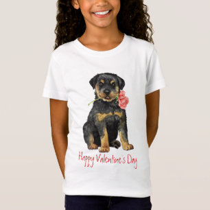 Valentine Rose Rottweiler T-Shirt