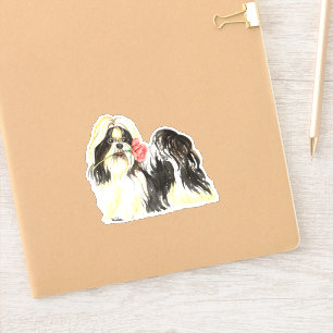 Valentine Rose Shih Tzu Vinyl