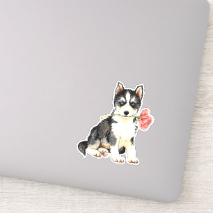 Valentine Rose Siberian Husky Vinyl