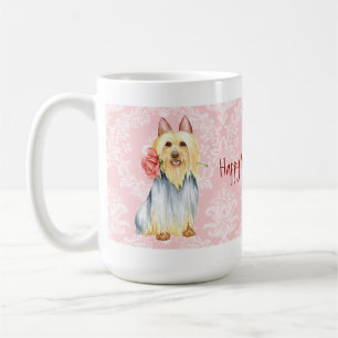 Valentine Rose Silky Terrier Coffee Mug