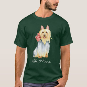Valentine Rose Silky Terrier T-Shirt