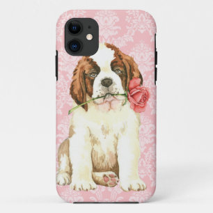 Valentine Rose St. Bernard iPhone 11 Case