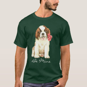 Valentine Rose St. Bernard T-Shirt