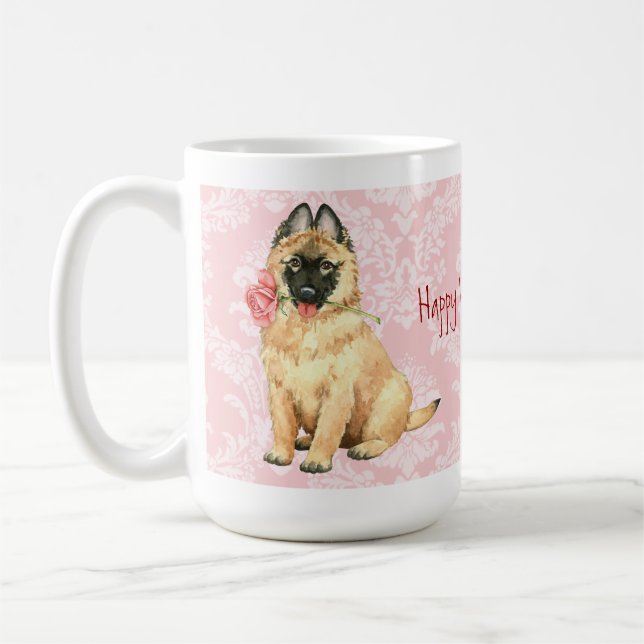 Valentine Rose Tervuren Coffee Mug (Left)