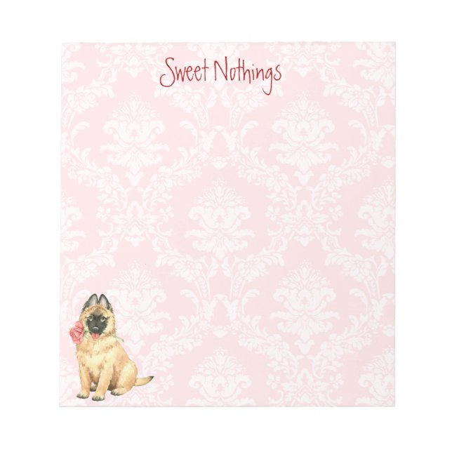 Valentine Rose Tervuren Notepad (Front)