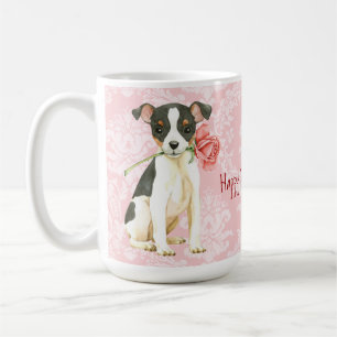 Valentine Rose Toy Fox Terrier Coffee Mug
