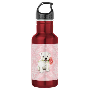 Valentine Rose Westie 532 Ml Water Bottle