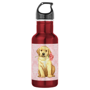 Valentine Rose Yellow Lab 532 Ml Water Bottle