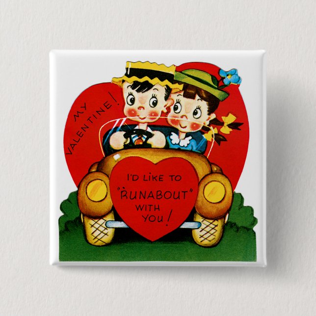 Valentine Runabout 15 Cm Square Badge (Front)